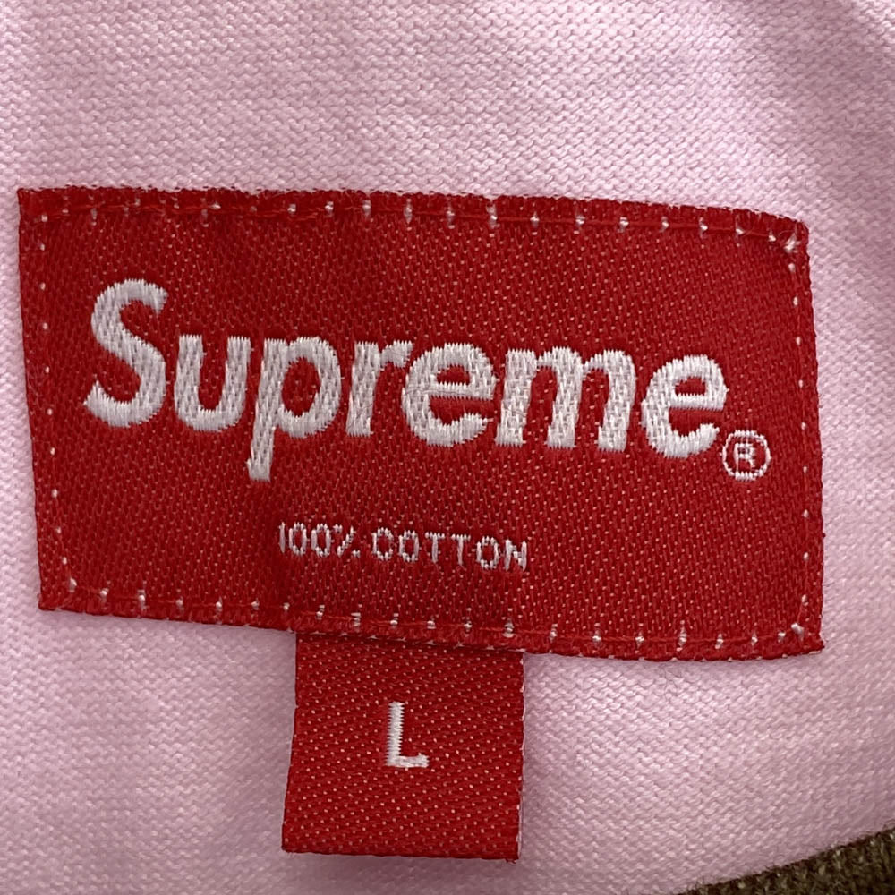 Supreme シュプリーム 22SS Layered S/S Top レイヤード 半袖 Tシャツ ピンク系 L【中古】