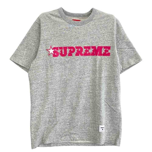 Supreme シュプリーム 20SS Star Logo S/S Top スターロゴ Tシャツ グレー系 M【美品】【中古】