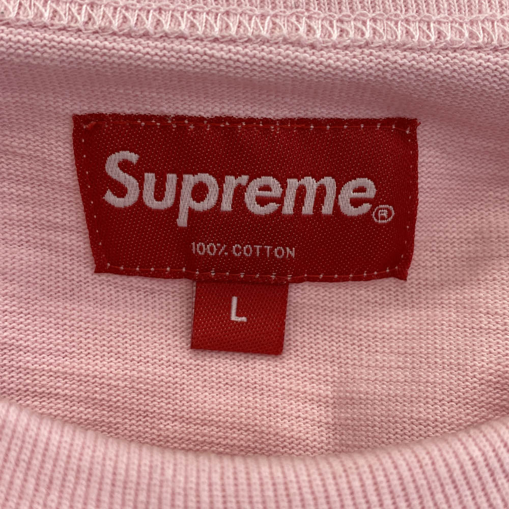 Supreme シュプリーム 21AW Alpha Omega S/S Top アルファ オメガ 半袖 Tシャツ ピンク系 L【中古】