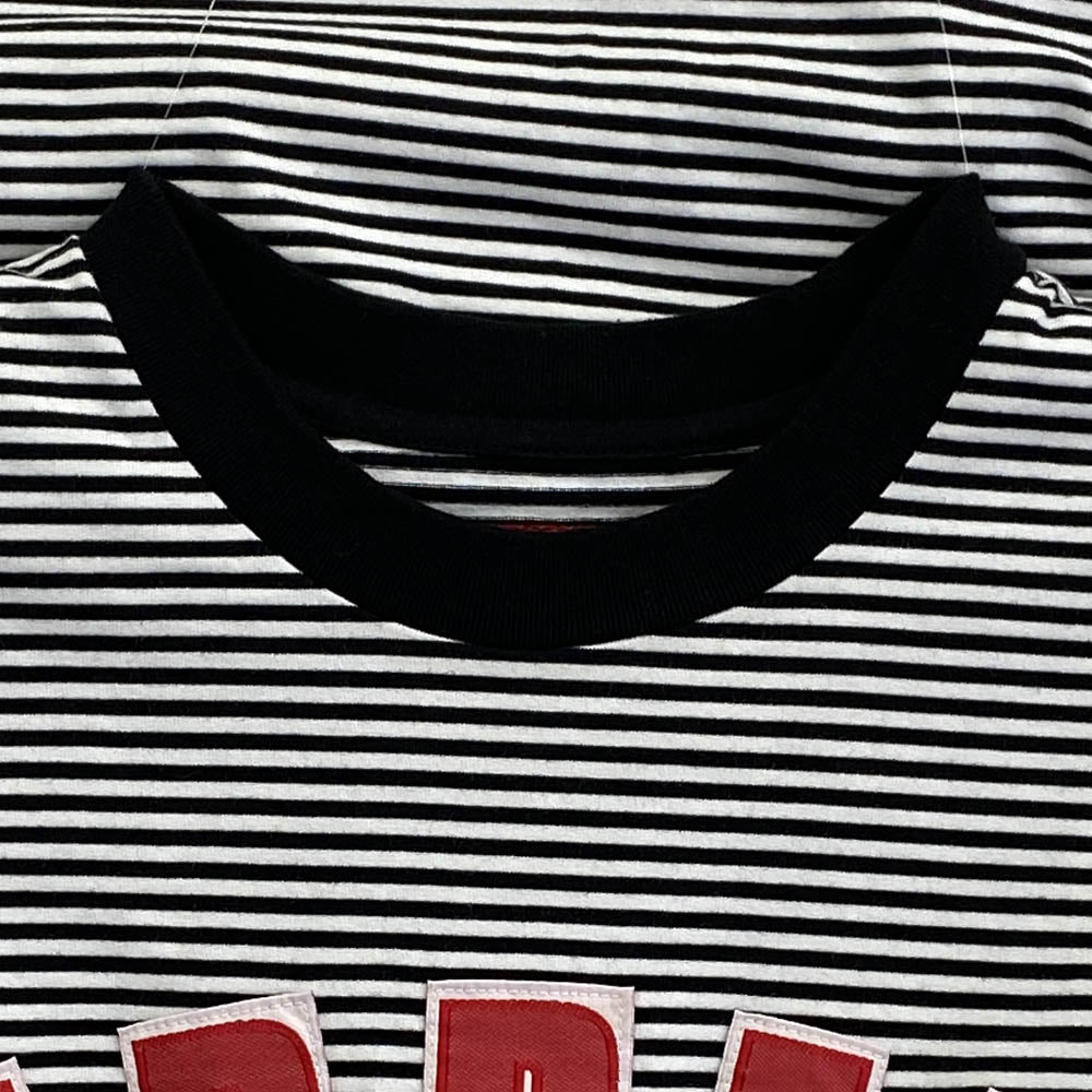 Supreme シュプリーム 20SS ARC APPLIQUE S/S TOP アーチ アップリケ 半袖 Tシャツ ブラック系 ホワイト系 M【中古】