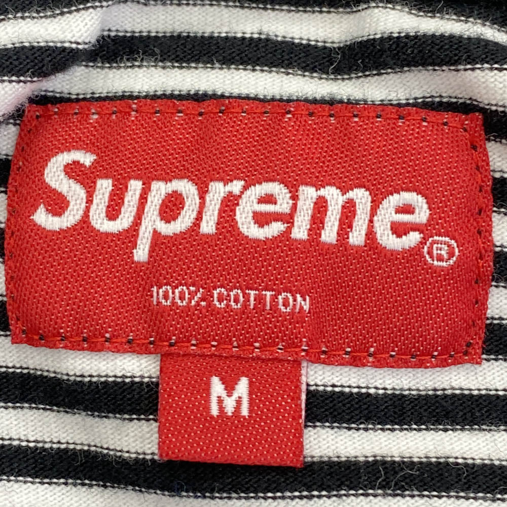 Supreme シュプリーム 20SS ARC APPLIQUE S/S TOP アーチ アップリケ 半袖 Tシャツ ブラック系 ホワイト系 M【中古】