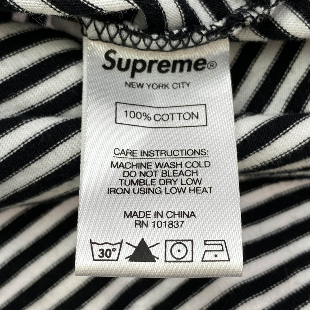 Supreme シュプリーム 20SS ARC APPLIQUE S/S TOP アーチ アップリケ 半袖 Tシャツ ブラック系 ホワイト系 M【中古】