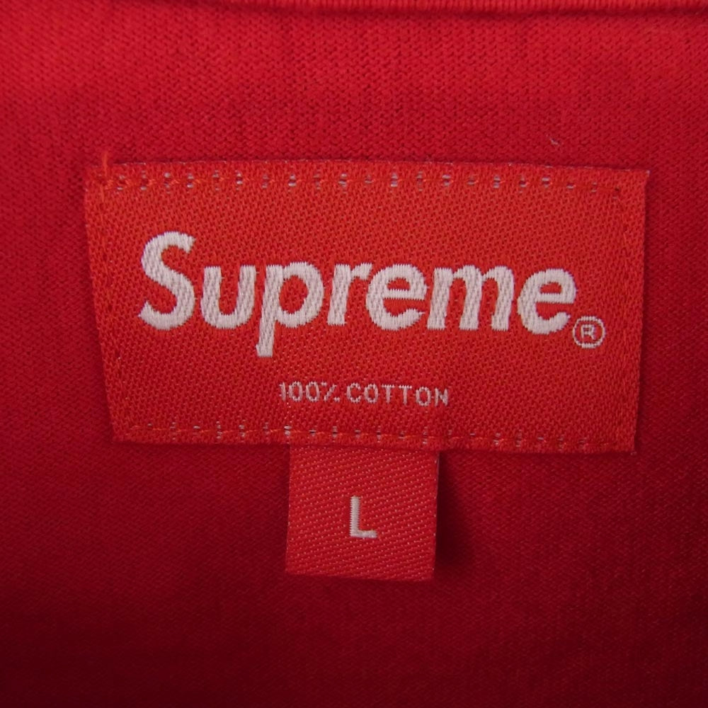 Supreme シュプリーム 22SS Typewriter S/S Top タイプライター ロゴ 半袖 Tシャツ レッド系 L【中古】