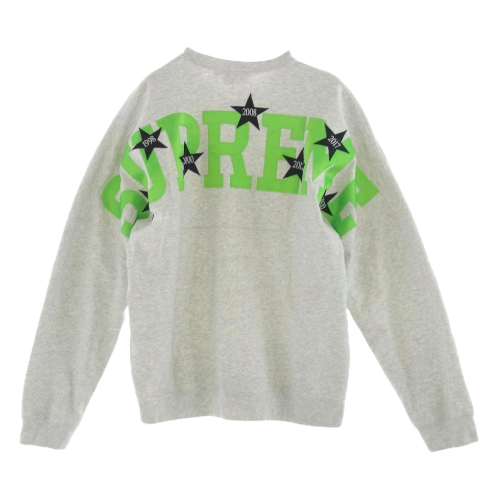 Supreme シュプリーム 20SS Stars Crewneck スター クルーネック スウェット グレー系 L【中古】