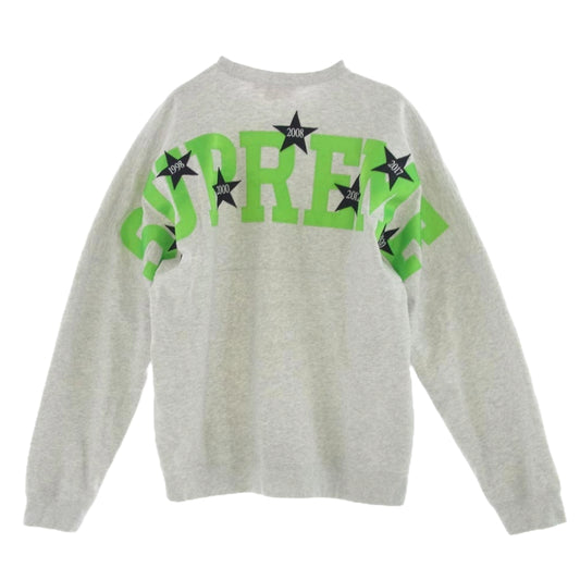 Supreme シュプリーム 20SS Stars Crewneck スター クルーネック スウェット グレー系 L【中古】