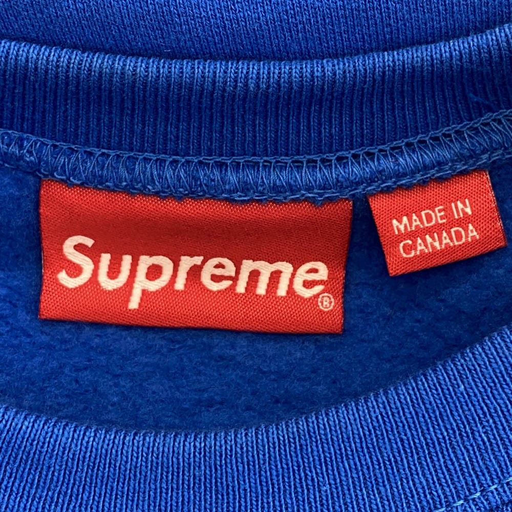 Supreme シュプリーム 19AW Fuck You Crewneck ファック ユー スウェット クルーネック ブルー系 L【中古】