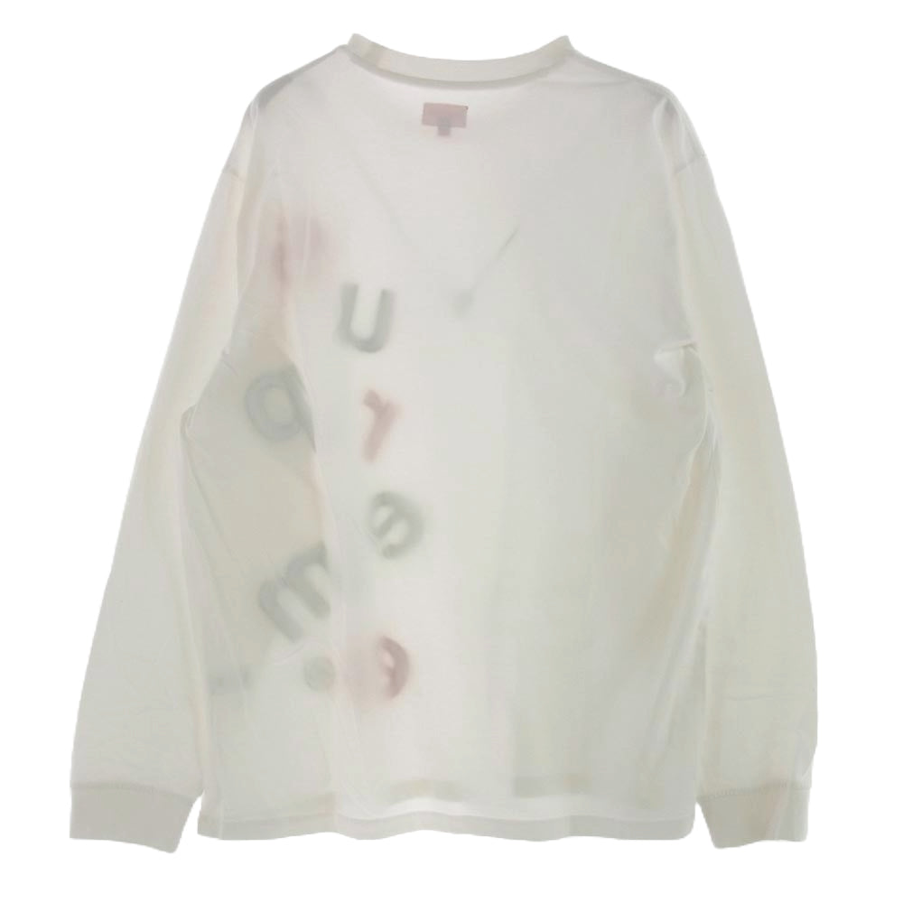 Supreme シュプリーム 20AW Scatter Logo L/S Top スキャッター ロゴ 長袖 Tシャツ ホワイト系 L【中古】