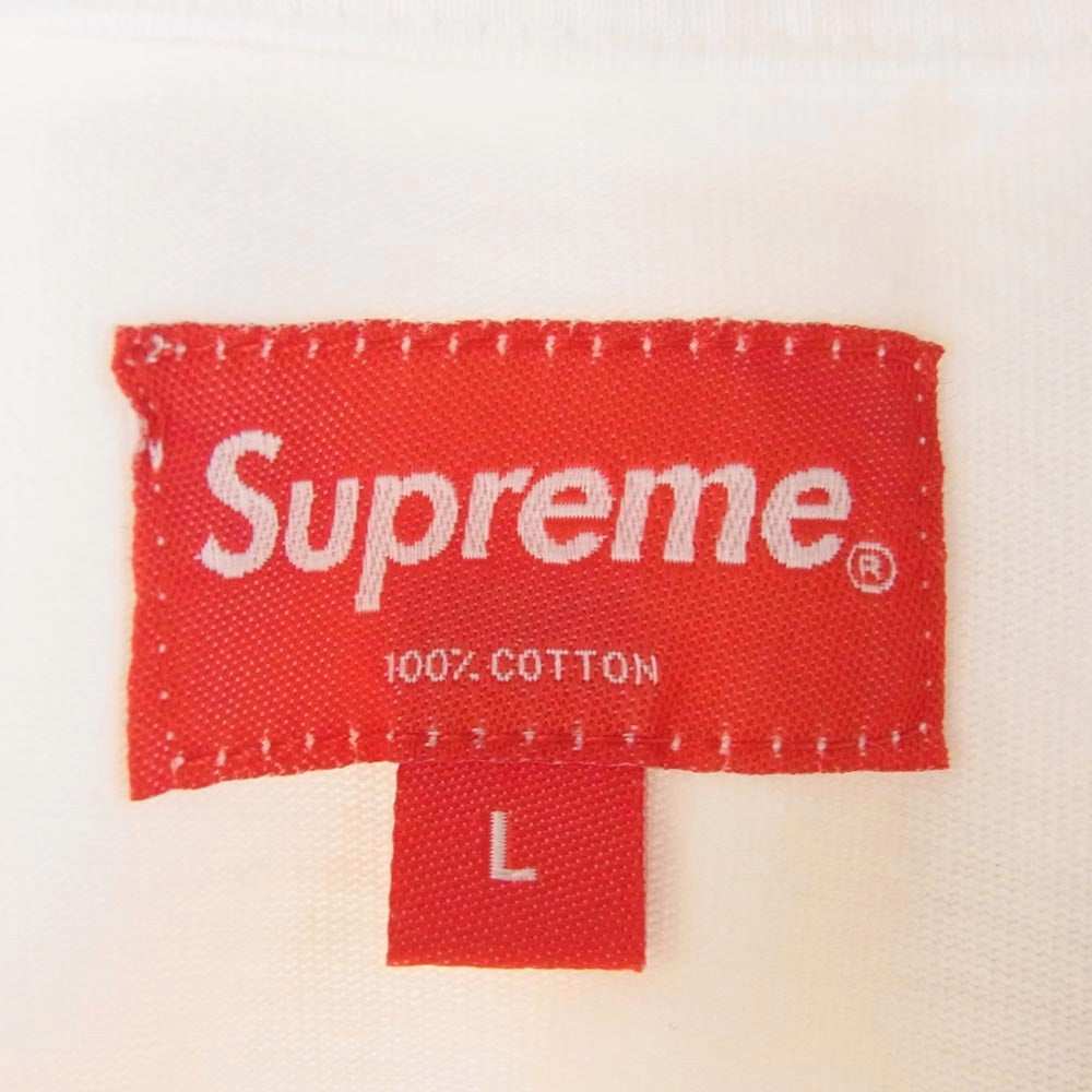 Supreme シュプリーム 20AW Scatter Logo L/S Top スキャッター ロゴ 長袖 Tシャツ ホワイト系 L【中古】