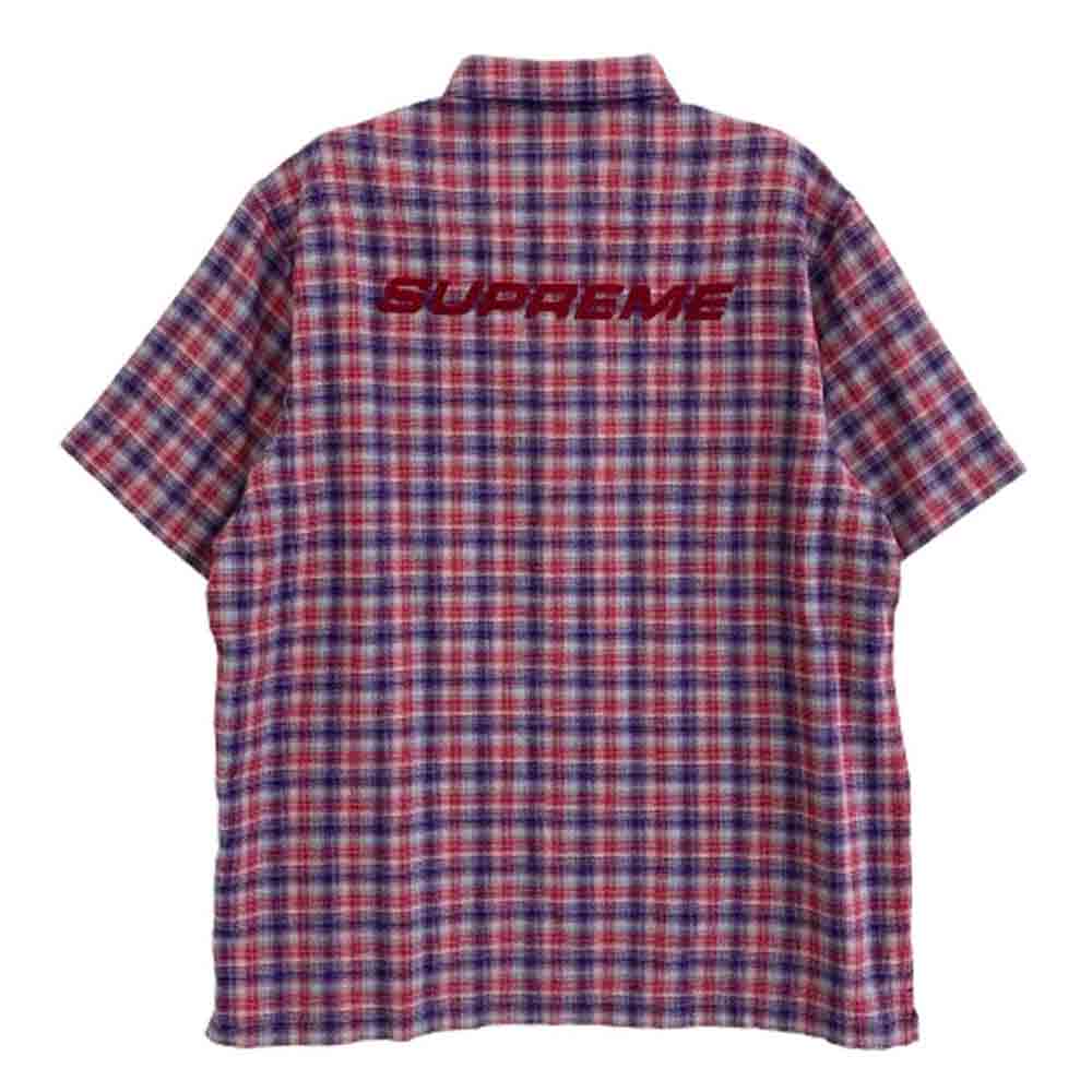 Supreme シュプリーム 22SS plaid s/s shirt 半袖 チェック シャツ マルチカラー系 L【中古】