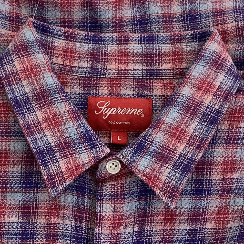 Supreme シュプリーム 22SS plaid s/s shirt 半袖 チェック シャツ マルチカラー系 L【中古】
