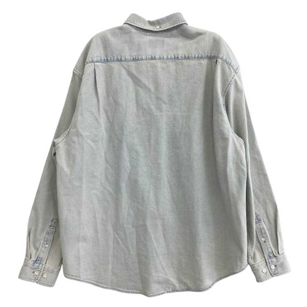 Supreme シュプリーム 23SS Small Box Shirt Denim スモール ボックス デニム 長袖 シャツ ライトブルー系 L【中古】