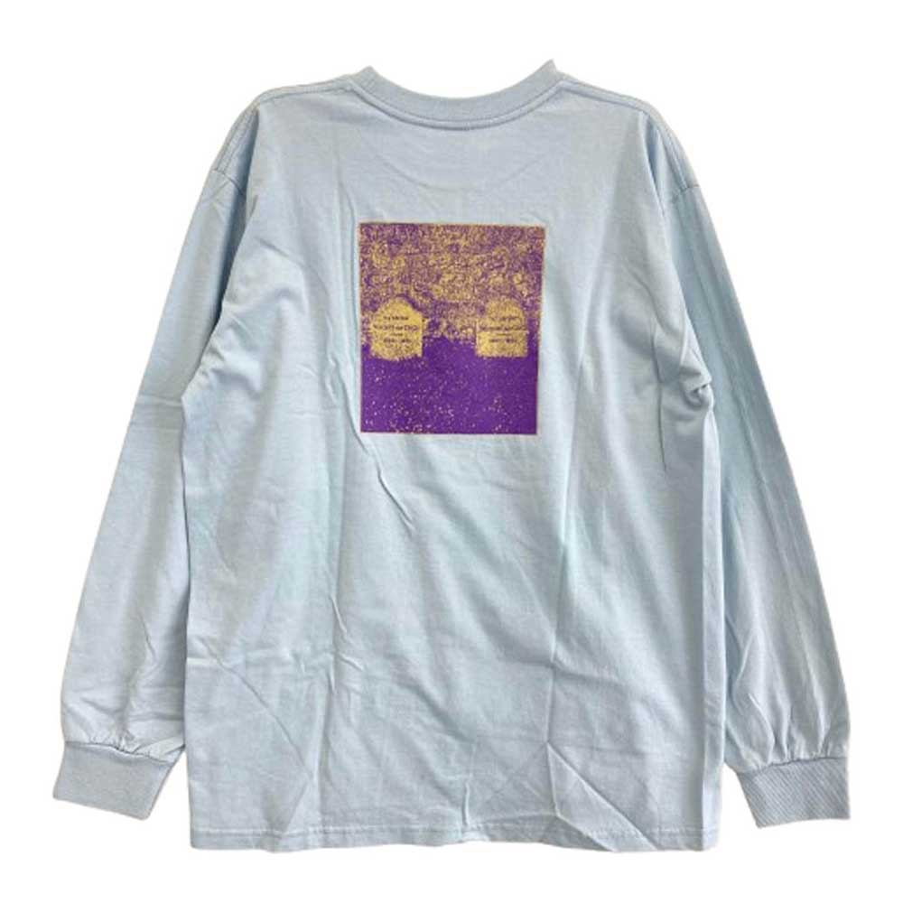 Supreme シュプリーム 19SS The Real Shit L/S Tee ザ リアル ロゴ プリント 長袖 Tシャツ ライトブルー ライトブルー系 M【中古】