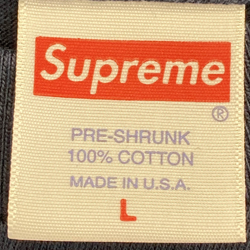 Supreme シュプリーム 20AW Stay Positive Tee ステイ ポジティブ 半袖 Tシャツ ネイビー ネイビー系 L【中古】