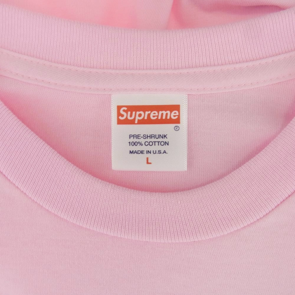 Supreme シュプリーム × Thrasher スラッシャー 21AW Multi Logo L/S Tee マルチ ロゴ Tシャツ 長袖 ピンク ピンク系 S【美品】【中古】