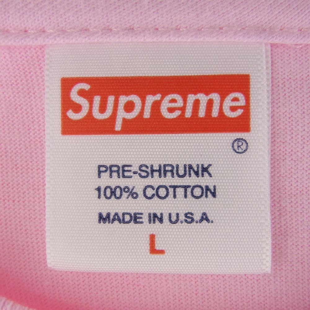 Supreme シュプリーム × Thrasher スラッシャー 21AW Multi Logo L/S Tee マルチ ロゴ Tシャツ 長袖 ピンク ピンク系 S【美品】【中古】