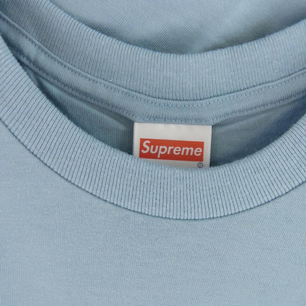 Supreme シュプリーム 22AW Joie De Vivre Tee ジョワドヴィーヴル 半袖 Tシャツ ライトブルー ライトブルー系 L【新古品】【未使用】【中古】