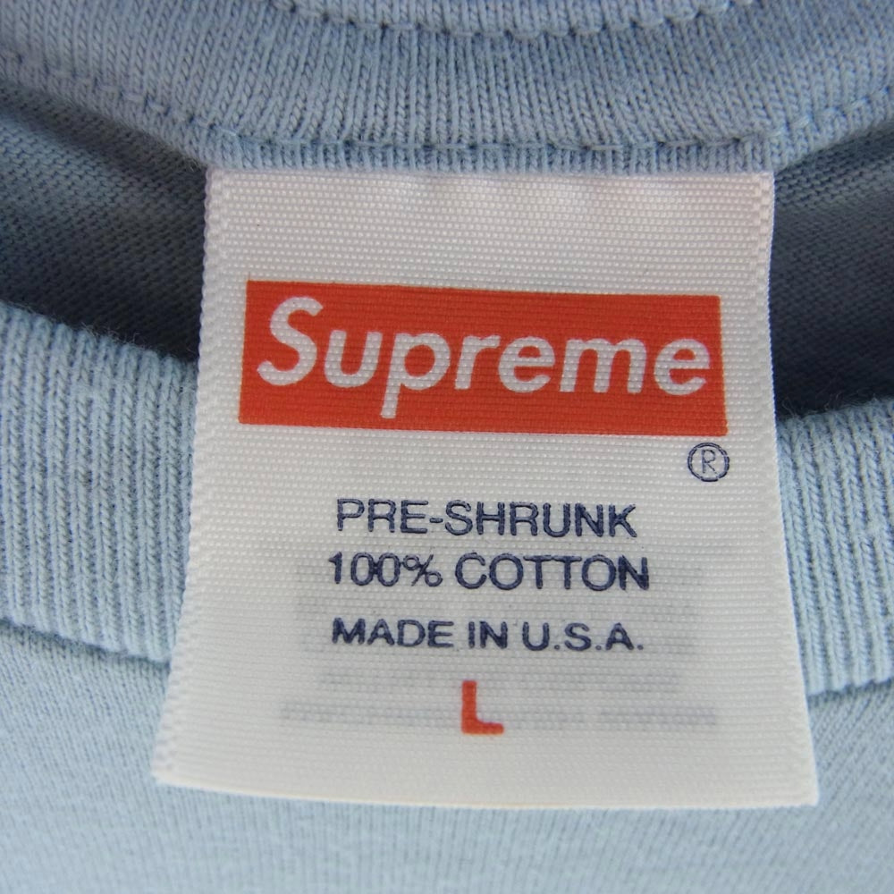 Supreme シュプリーム 22AW Joie De Vivre Tee ジョワドヴィーヴル 半袖 Tシャツ ライトブルー ライトブルー系 L【新古品】【未使用】【中古】