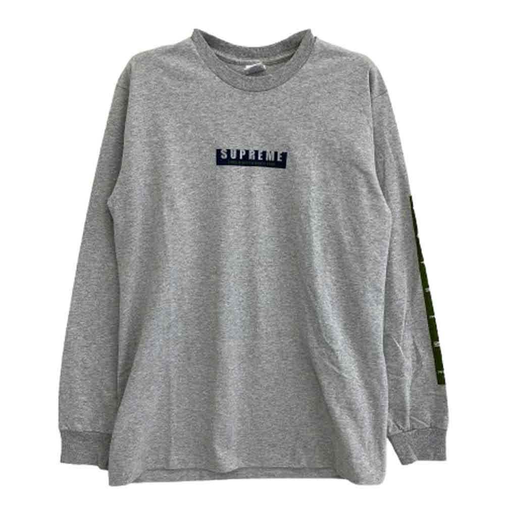 Supreme シュプリーム 18AW 1994 L/S Tee ボックスロゴ 長袖 Tシャツ グレー グレー系 M【中古】