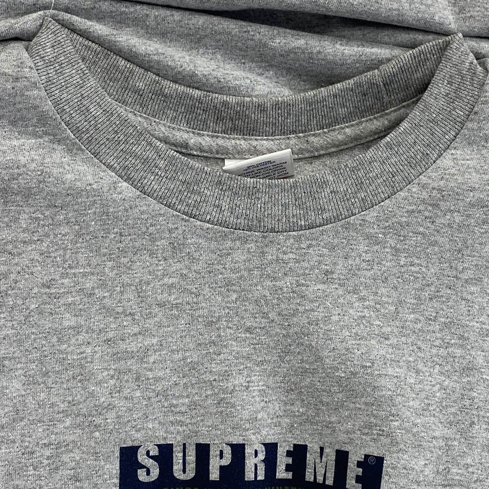 Supreme シュプリーム 18AW 1994 L/S Tee ボックスロゴ 長袖 Tシャツ グレー グレー系 M【中古】
