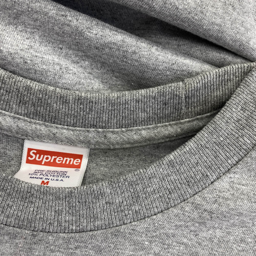 Supreme シュプリーム 18AW 1994 L/S Tee ボックスロゴ 長袖 Tシャツ グレー グレー系 M【中古】