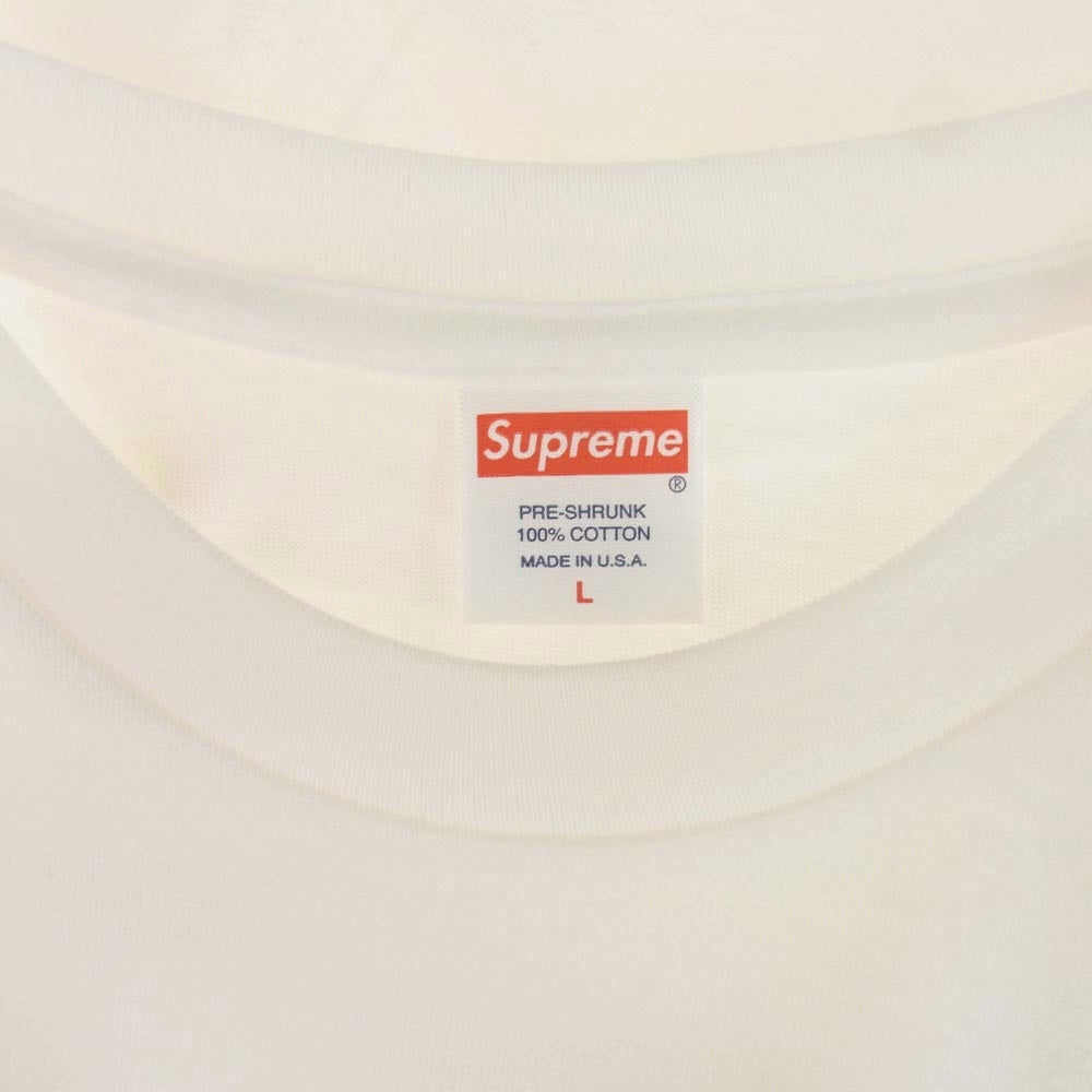 Supreme シュプリーム 22SS Person Tee グラフィック パーソン Tシャツ ホワイト ホワイト系 L【新古品】【未使用】【中古】