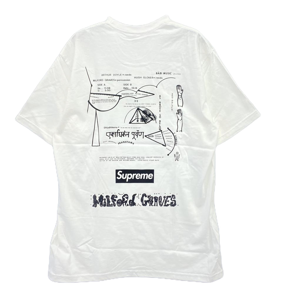 Supreme シュプリーム 22AW Milford Graves Tee ミルフォード グレイブス 半袖 Tシャツ ホワイト ホワイト系 L【新古品】【未使用】【中古】