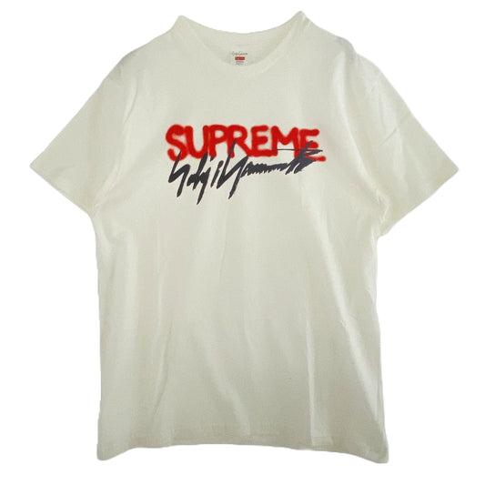 Supreme シュプリーム 20AW × Yohji Yamamoto ヨウジヤマモト Logo Tee ロゴ 半袖 Tシャツ ホワイト ホワイト系 L【極上美品】【中古】