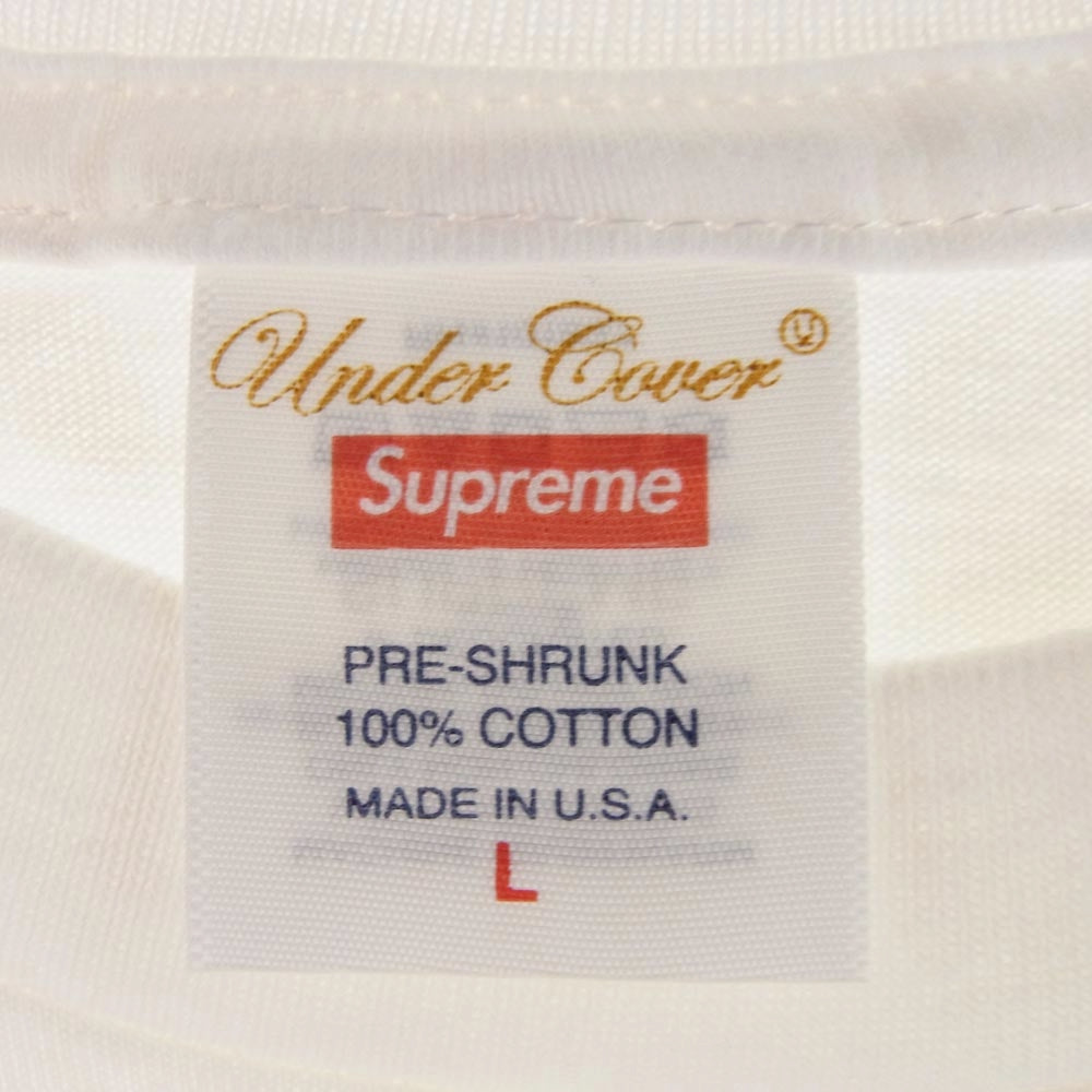 Supreme シュプリーム 23SS × UNDERCOVER アンダーカバー Face Tee フェイス 半袖 Tシャツ ホワイト ホワイト系 L【新古品】【未使用】【中古】