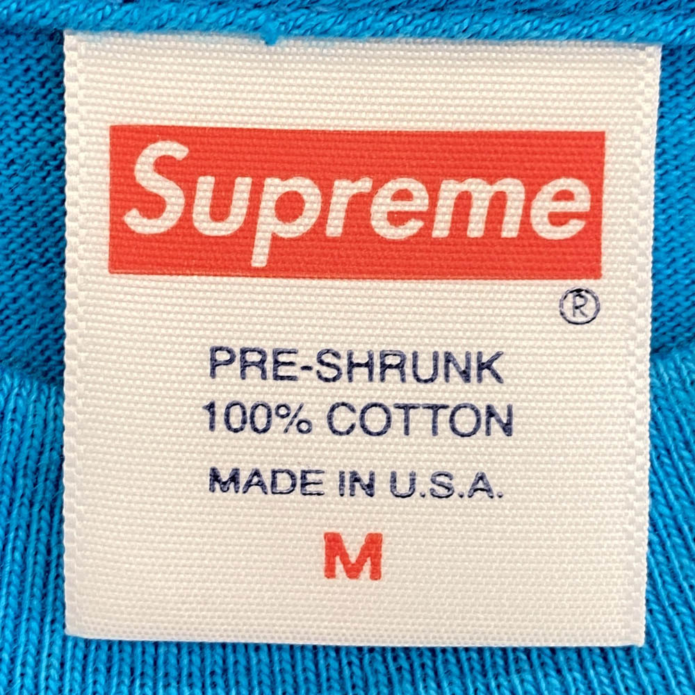 Supreme シュプリーム 18AW Madonna Tee マドンナ プリント Tシャツ 半袖 ブルー ライトブルー系 M【中古】