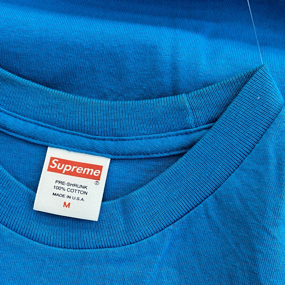 Supreme シュプリーム 18AW Madonna Tee マドンナ プリント Tシャツ 半袖 ブルー ライトブルー系 M【中古】