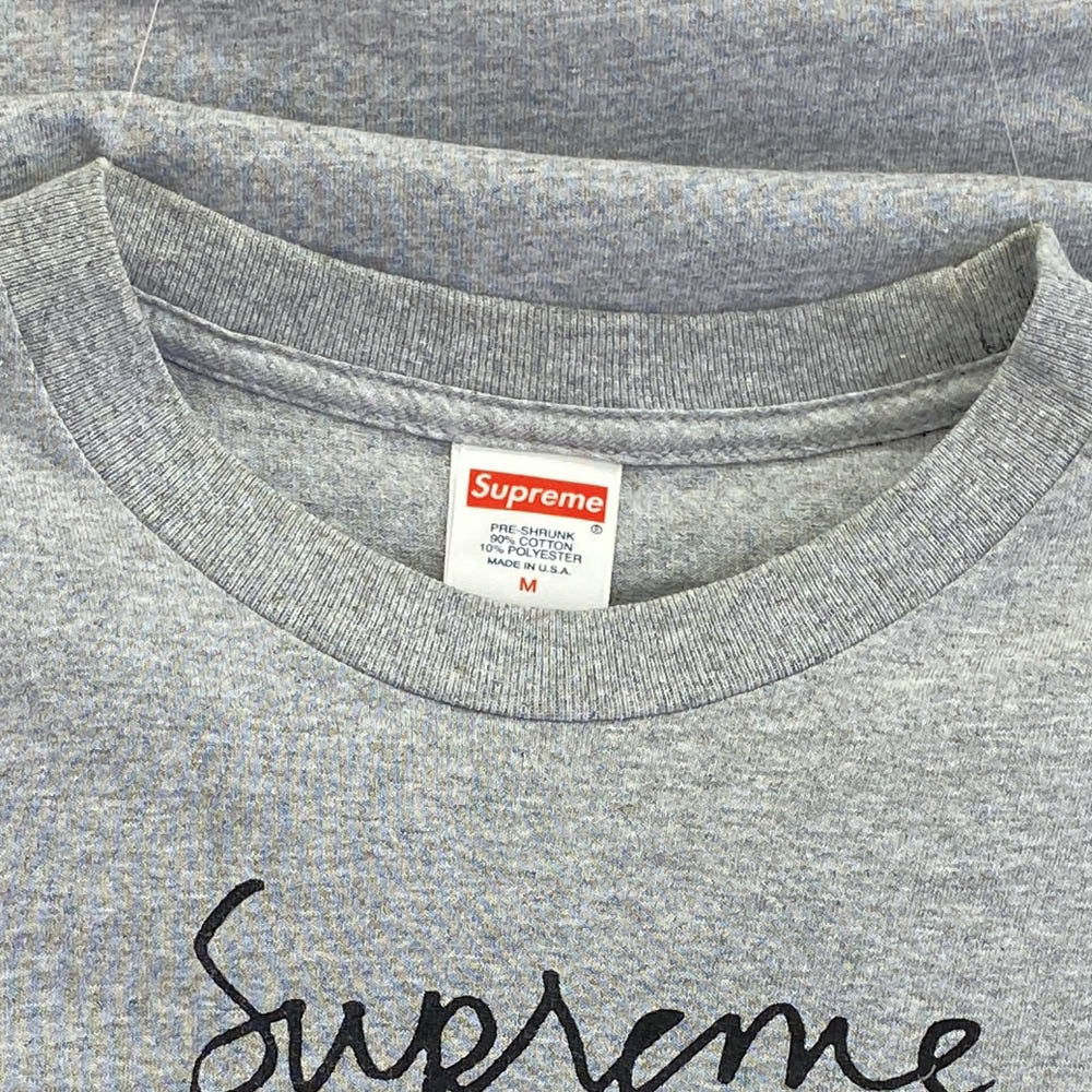 Supreme シュプリーム 18AW Madonna Tee マドンナ プリント Tシャツ 半袖 グレー グレー系 M【中古】