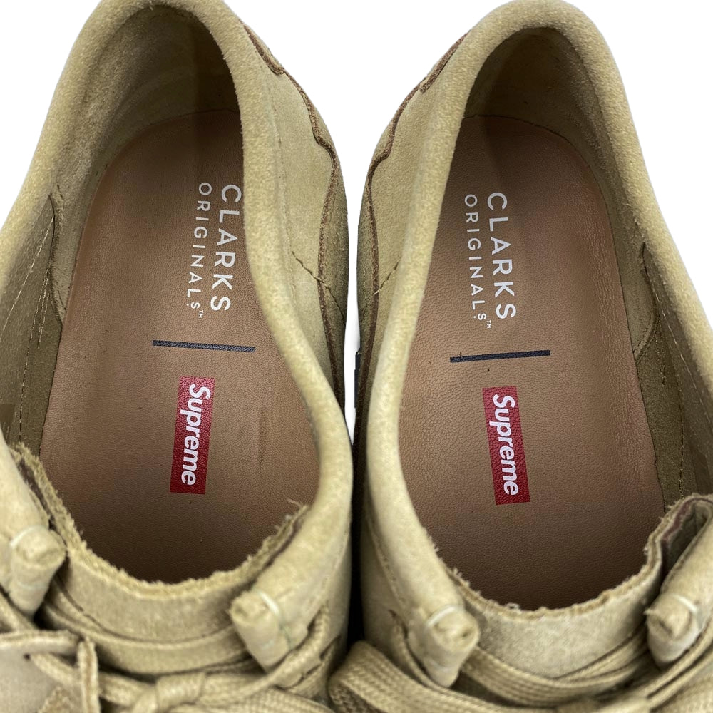 Supreme シュプリーム × CLARKS ORIGINALS クラークス オリジナル 23SS Wallabee ワラビー シューズ ベージュ系 42【中古】