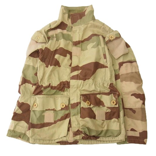 ミリタリー フランス軍 FELIN T4 ヘリンボーンツイル コンバットジャケット CCEカモ デザート マルチカラー系【中古】