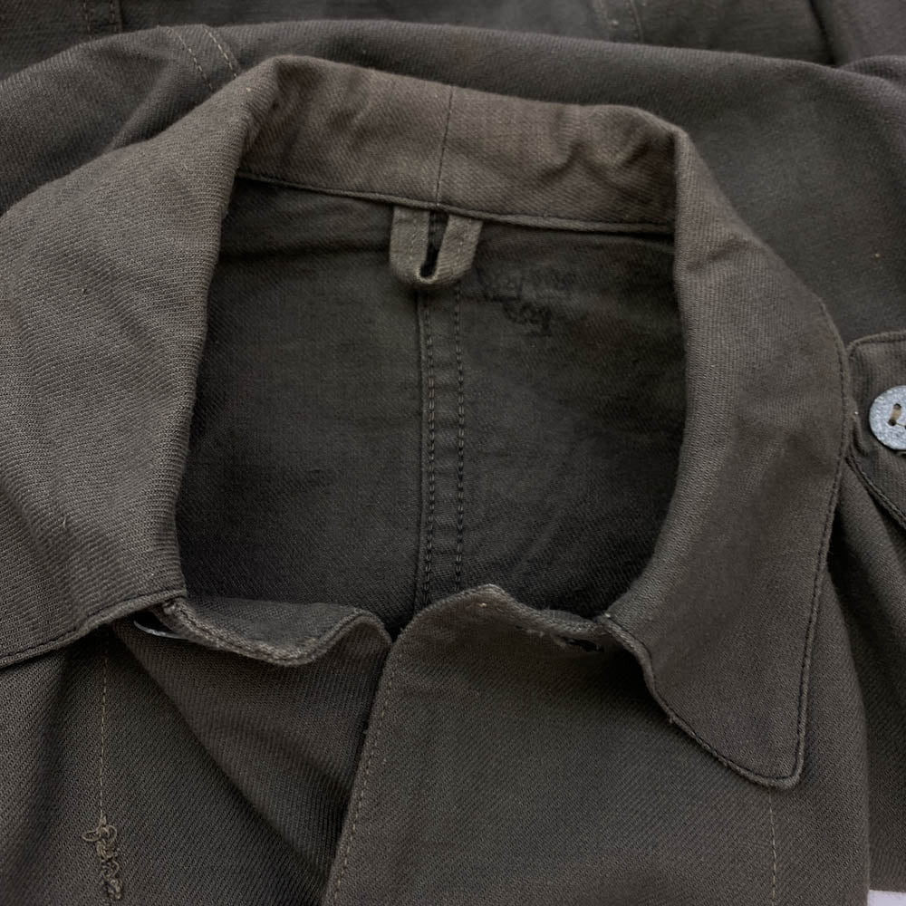 ミリタリー スウェーデン軍 M-39 Utility Work Jacket ユーティリティ ワークジャケット ダークグレー系【中古】