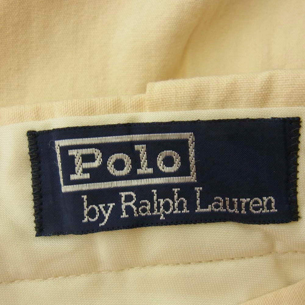POLO RALPH LAUREN ポロ・ラルフローレン 80's 2タック ストレート カーゴ スラックスパンツ ベージュ系 サイズ不明【中古】