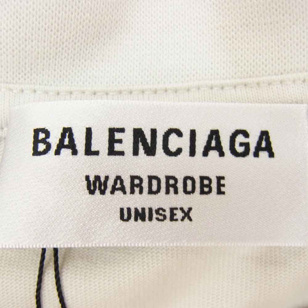 BALENCIAGA バレンシアガ 22AW 641655 TKVJ1 POLITICAL CAMPAIGN キャンペーンロゴ 刺繍 半袖 Tシャツ ホワイト系 XS【極上美品】【中古】