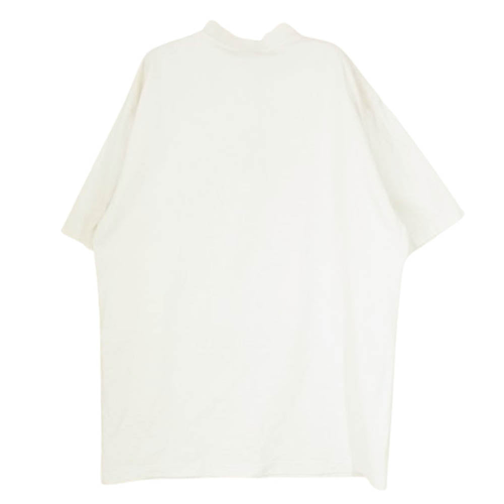BALENCIAGA バレンシアガ 23SS 739784 TOVK1 DIY College T-Shirt カレッジロゴ プリント ダメージ加工 半袖 Tシャツ ホワイト系 XXS【中古】
