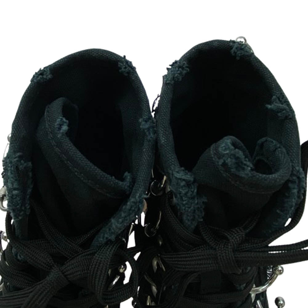 BALENCIAGA バレンシアガ 688756 W3RCQ PARIS PIERCING HIGH TOP DEST ピアス デストロイ ハイカットスニーカー ブラック系 35【美品】【中古】