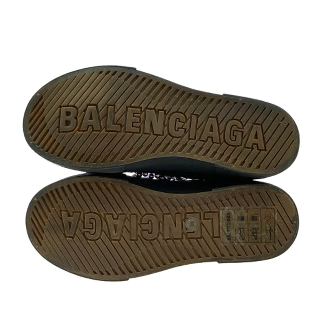 BALENCIAGA バレンシアガ 688756 W3RCQ PARIS PIERCING HIGH TOP DEST ピアス デストロイ ハイカットスニーカー ブラック系 35【美品】【中古】