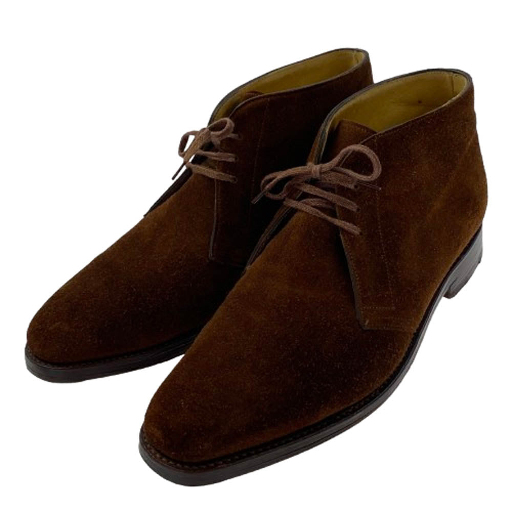 John Lobb ジョンロブ GIONO ジオーノ 8896 スエード チャッカブーツ ブラウン系 7.5【中古】