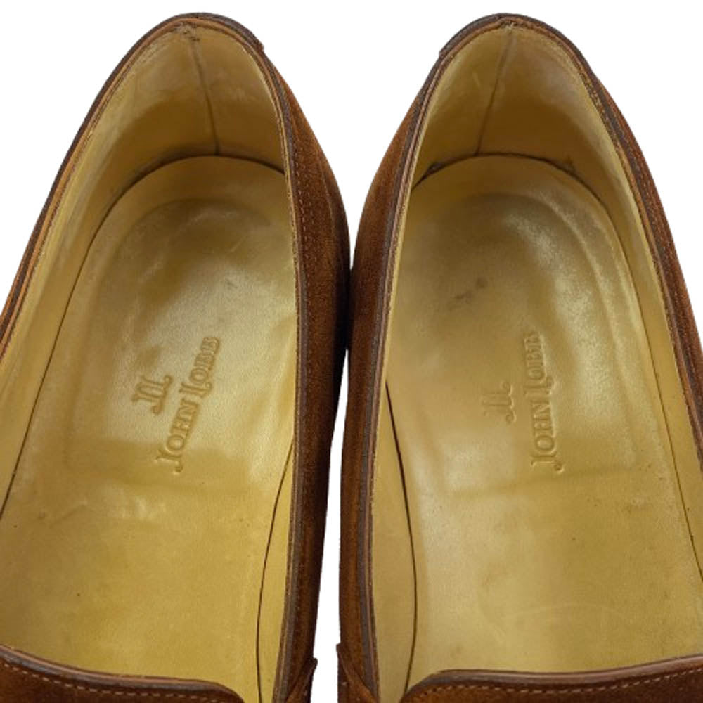 John Lobb ジョンロブ LOPEZ ロペス スエード ローファー ブラウン系【中古】
