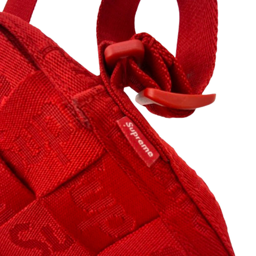 Supreme シュプリーム 24SS Woven Shoulder Bag ロゴ刺繍 ウーブン ショルダーバッグ レッド系【中古】