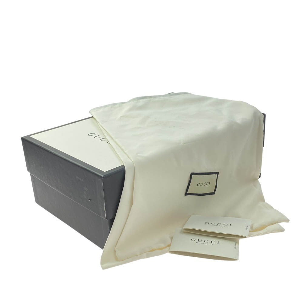 GUCCI グッチ FLASHTREK フラッシュ トレック ビジュ―ベルト付 スニーカー ホワイト系 35【中古】