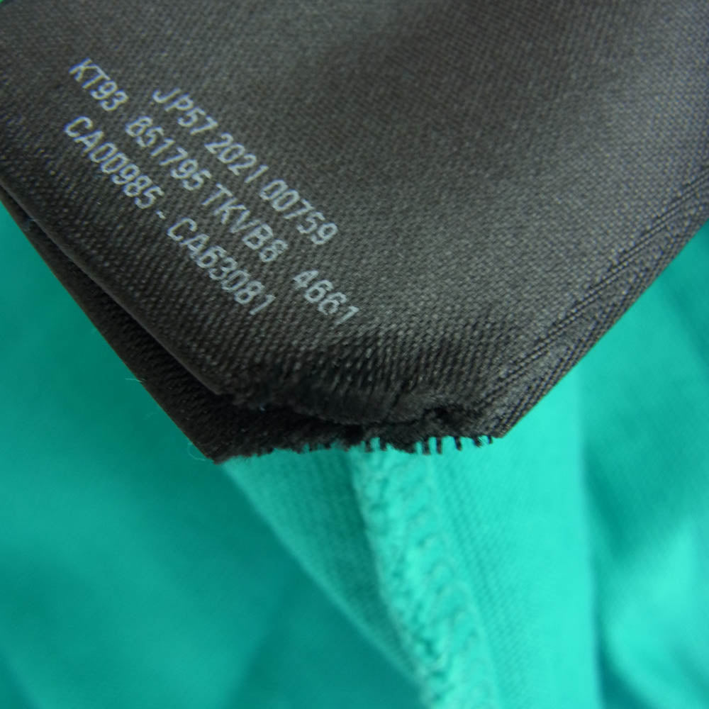 BALENCIAGA バレンシアガ 21SS 651795 TKVB8 Caps Destroyed Flatground Tee デストロイ加工 ロゴ クルーネック Tシャツ ライトグリーン系 M【新古品】【未使用】【中古】