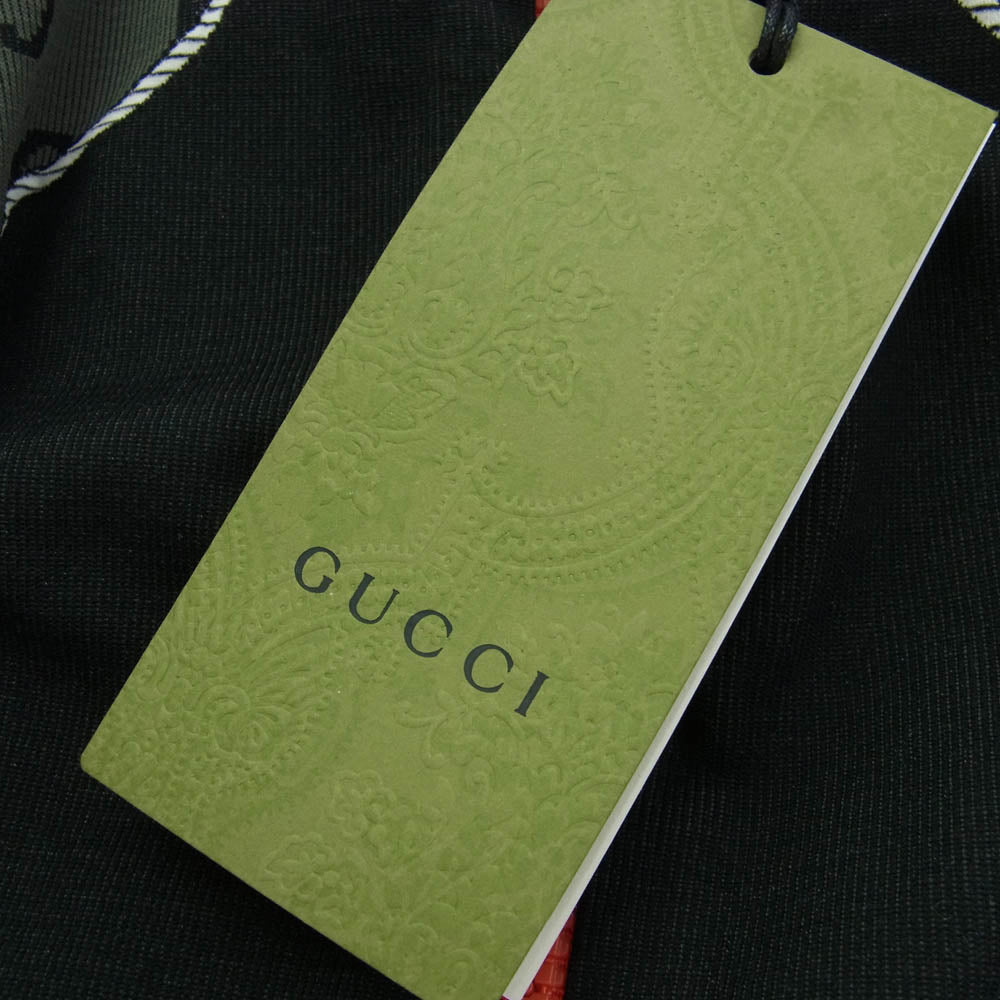 GUCCI グッチ 726373 XJETW GGジャカード ハーフジップ クロップド ジャージー トップス グレー系 M【新古品】【未使用】【中古】