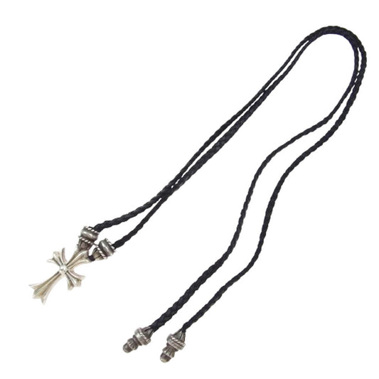 CHROME HEARTS クロムハーツ（原本無） CH CRS SML CL スモールCHクロス クリンプト レザーブレイド ネックレス シルバー シルバー系【中古】