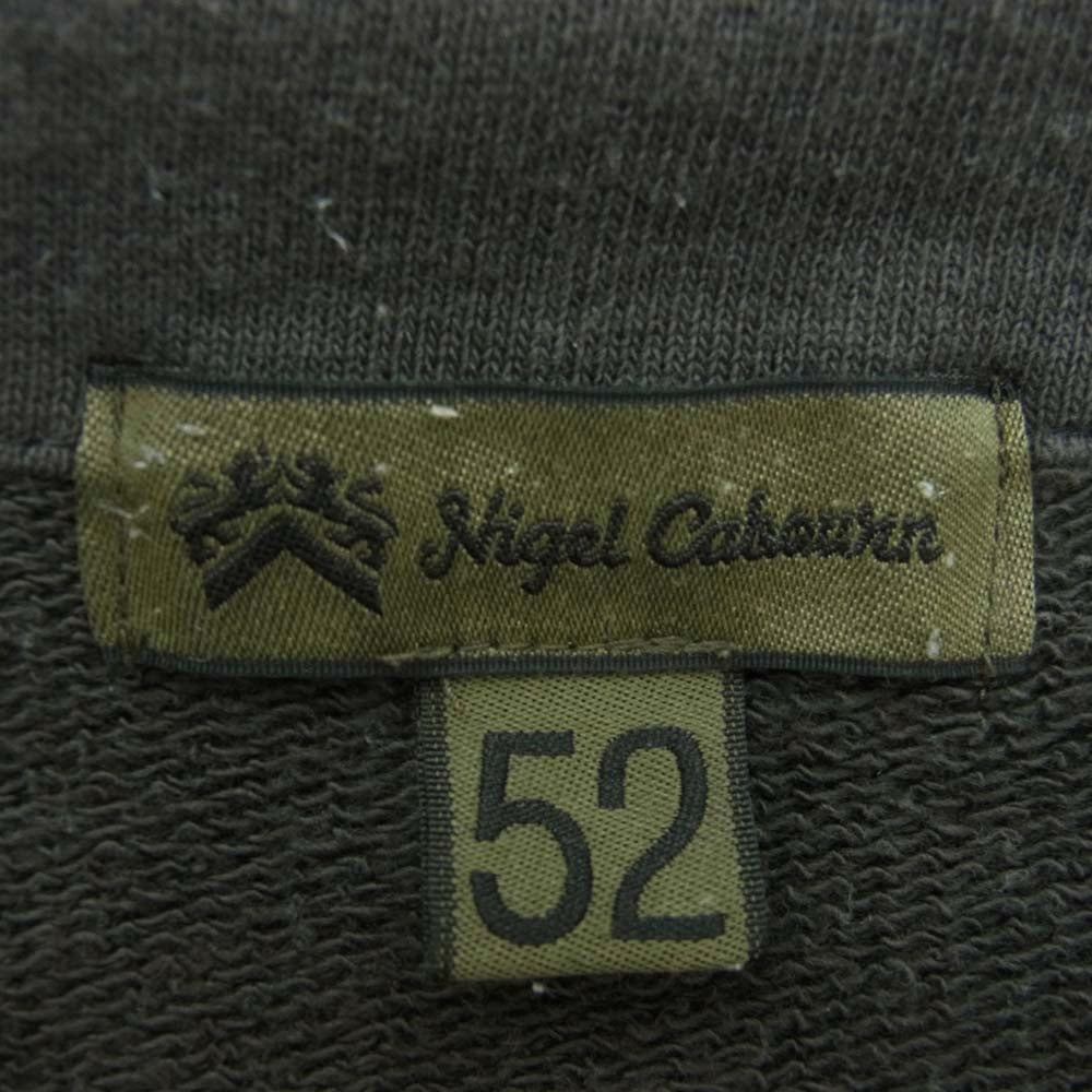 Nigel Cabourn ナイジェルケーボン 8049-00-20002 ZIP UP SWEATSHIRT ハーフ ジップアップ スウェット グリーン系 52【中古】