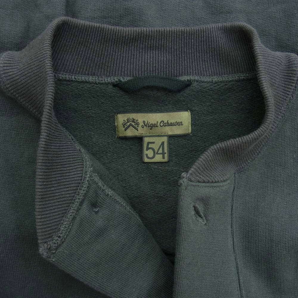 Nigel Cabourn ナイジェルケーボン 8049-00-20041 50s 20.5oz スウェット カーディガン グリーン系 54【中古】
