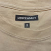 DESCENDANT ディセンダント 21SS HORIZON SS TEE バックロゴプリント Tシャツ 半袖カットソー ベージュ系 2【中古】