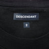 DESCENDANT ディセンダント クジラ刺繍 ポケット Tシャツ 半袖カットソー ブラック系 2【中古】
